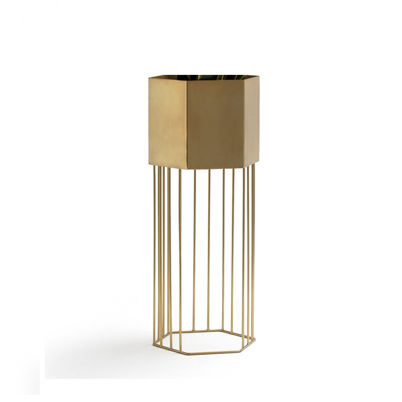 Ваза Vase On A Metal Stand Brass Латунь в Ульяновске | Loft Concept 