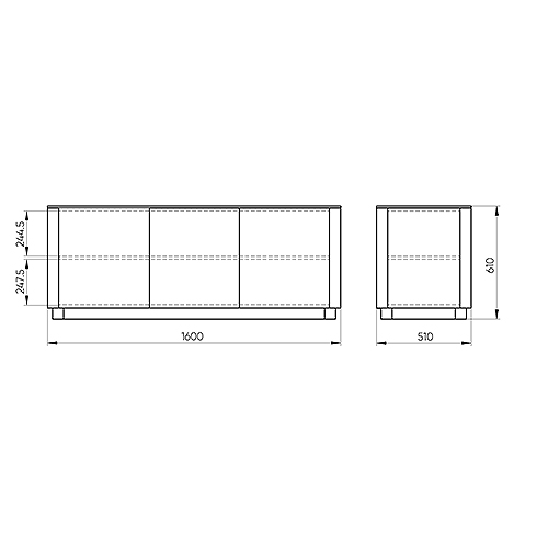 Тумба белая с 3-мя дверцами Tammi  в Ульяновске