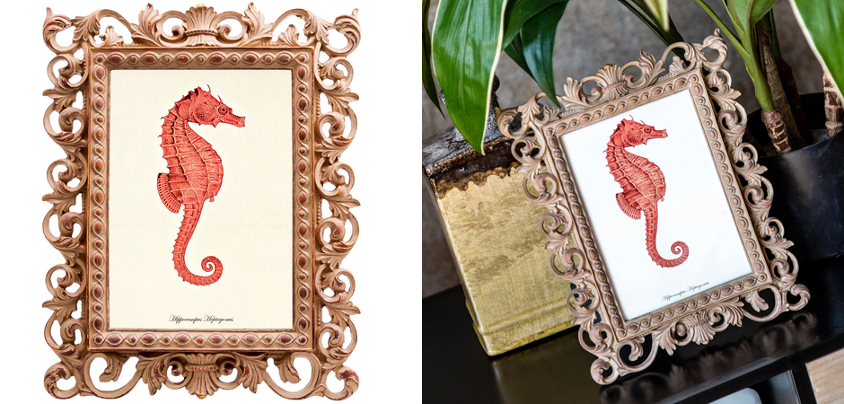 Постер Red Seahorse Poster Постер Red Seahorse Poster - Loft-Concept в Ульяновске