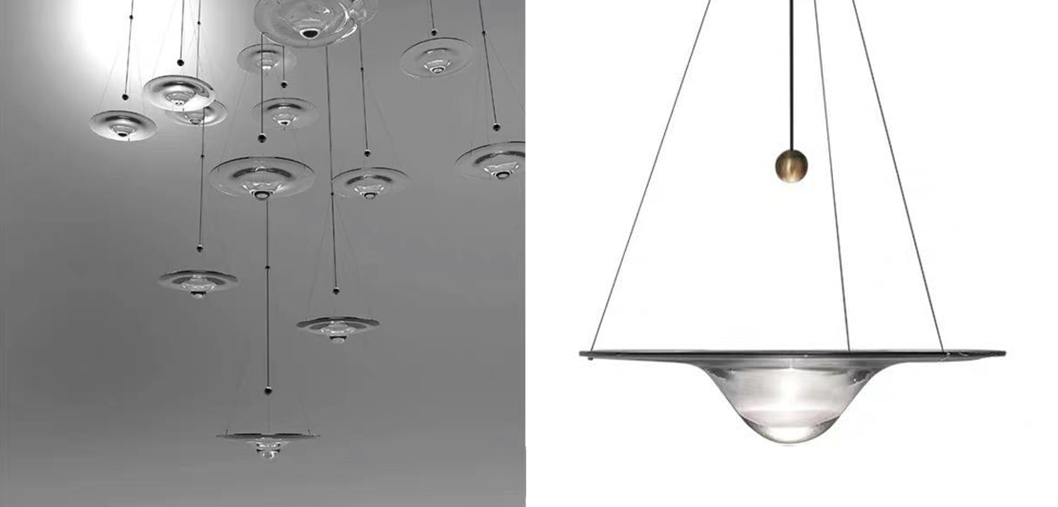 Hesitation Lamp Стеклянный подвесной светильник, имитирующий каплю воды - фото №1