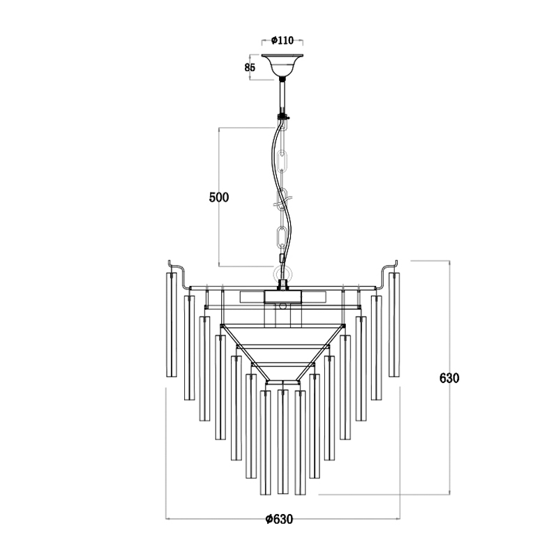 Люстра Eichholtz Chandelier Nova Chrome в Ульяновске