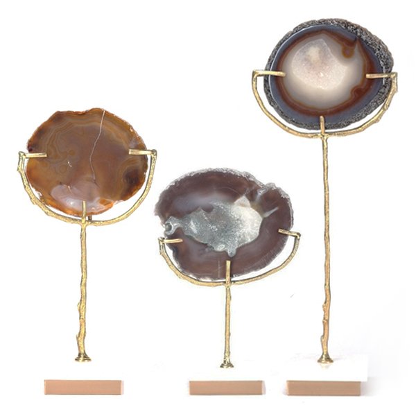 Декоративная статуэтка Stone Agate & Gold Золотой Коричневый в Ульяновске | Loft Concept 