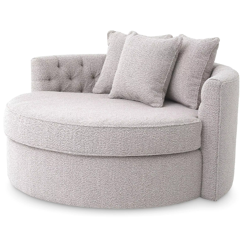 Диван Eichholtz Sofa Carlita Bouclé Grey Серый в Ульяновске | Loft Concept 