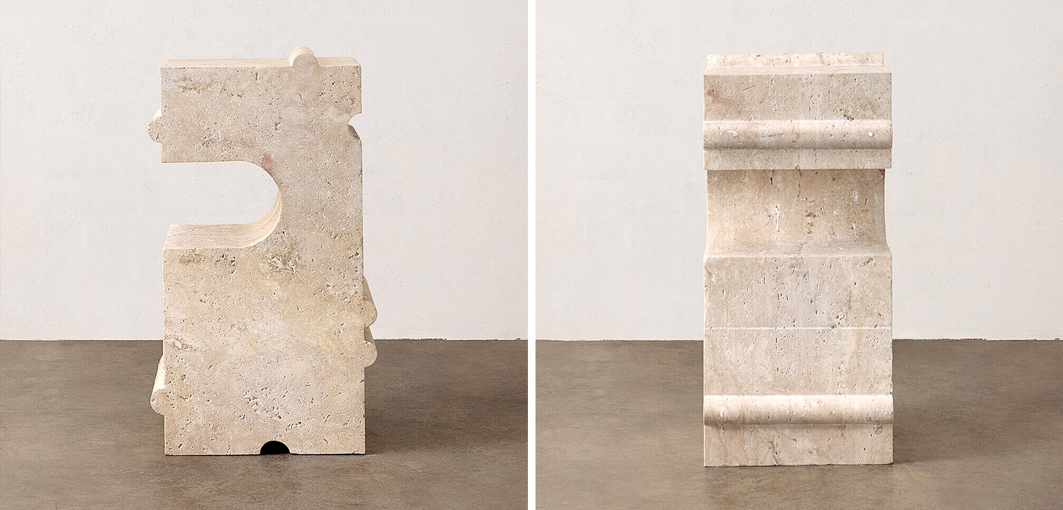 Приставной стол Hume Stone Side Table дизайн Kelly Wearstler - фото