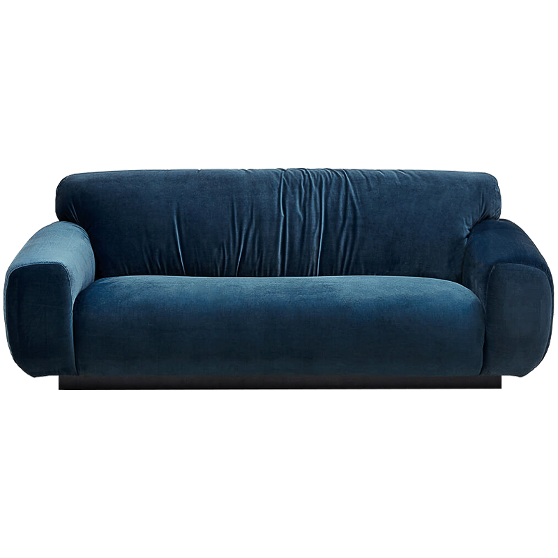 Диван Inesia Sofa blue Темно-синий Черный в Ульяновске | Loft Concept 