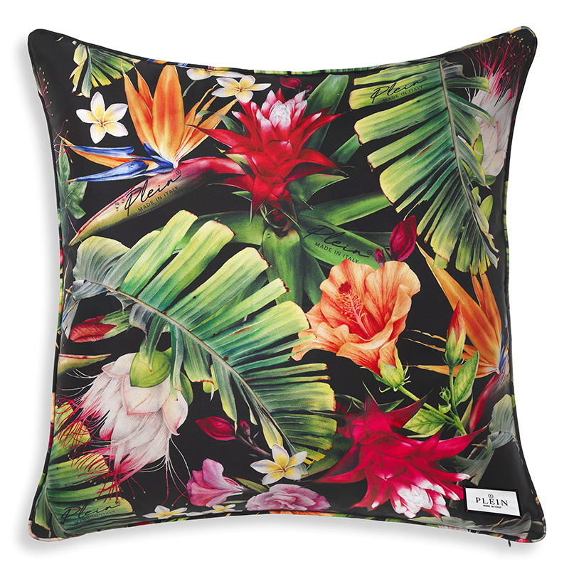 Подушка Philipp Plein Cushion Silk Jungledonna 70 x 70 Мульти в Ульяновске | Loft Concept 