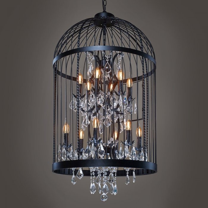 Люстра Steampunk Birdcage Chandelier 60 black Черный в Ульяновске | Loft Concept 