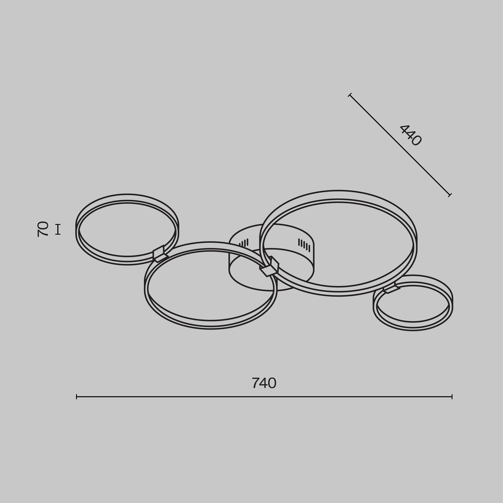 Потолочный светильник Olympia 3000-4000К 39Вт в Ульяновске