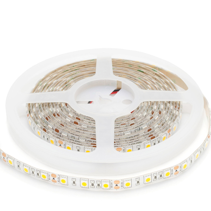 Светодиодная влагозащищенная лента 14,4W/m 60Led/m 5050SMD теплый белый Белый в Ульяновске | Loft Concept 