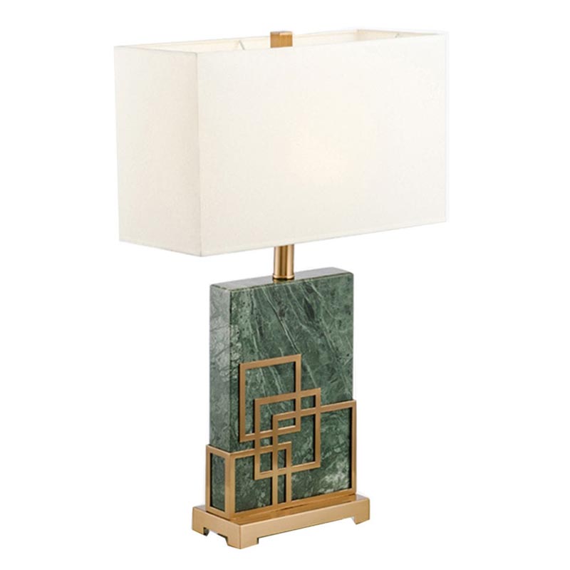 Настольная лампа Table Lamp marble green Зеленый Латунь в Ульяновске | Loft Concept 