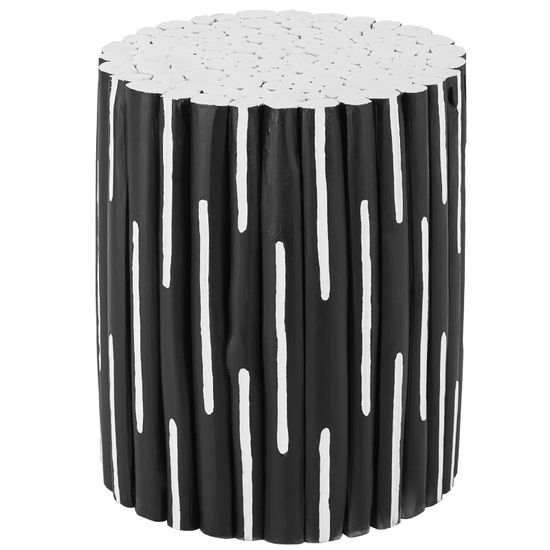 Приставной стол Table Licorice Sticks Black White Черно-белый в Ульяновске | Loft Concept 