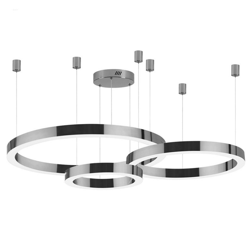 Люстра 3 Nickel Ring Horizontal Никель в Ульяновске | Loft Concept 