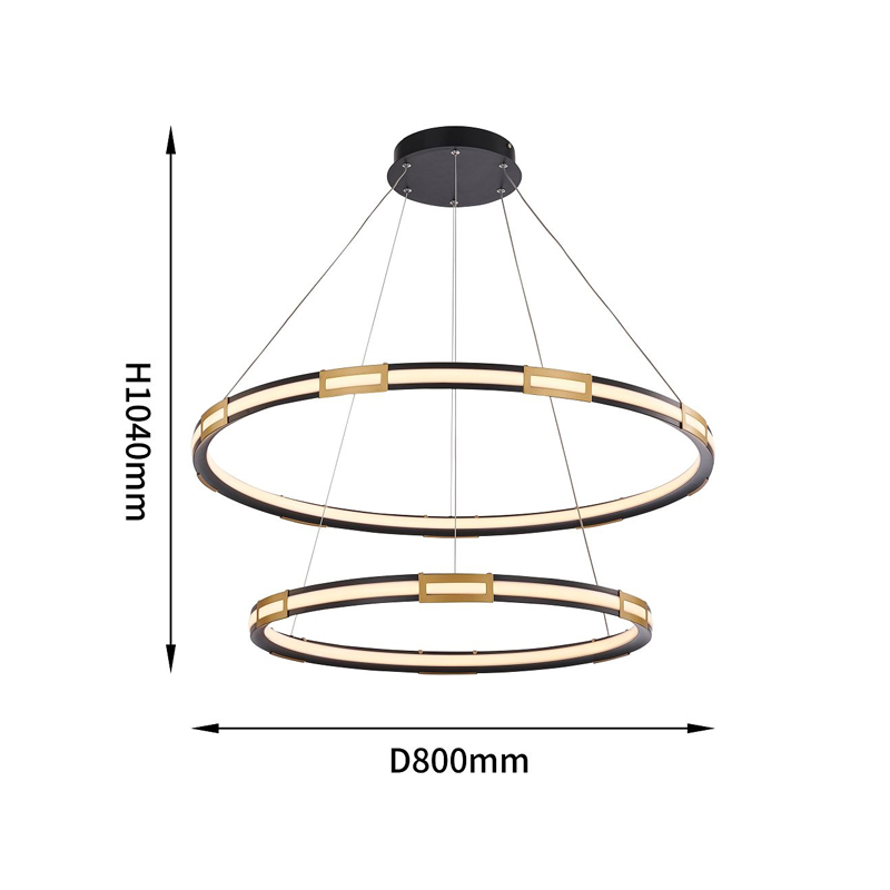 Двойная кольцевая светодиодная люстра Range в Ульяновске