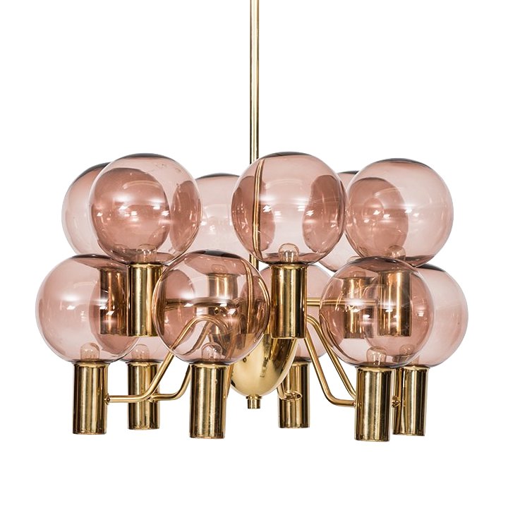 Люстра Hans-Agne Jakobsson Ceiling Lamps Глянцевое золото Розовый (Rose) в Ульяновске | Loft Concept 