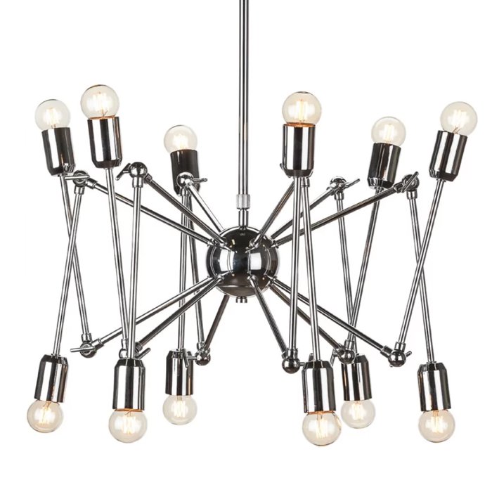 Подвесной светильник LOFT SPUTNIK CHANDELIER SPIDER Silver Серебряный в Ульяновске | Loft Concept 