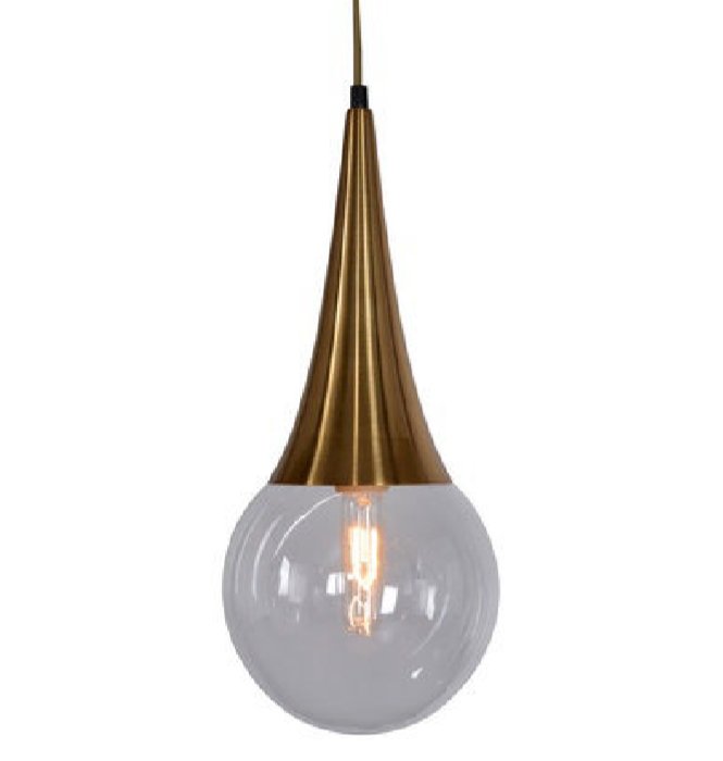 Подвесной светильник Drop Pendant lamp Латунь Античная полированная в Ульяновске | Loft Concept 