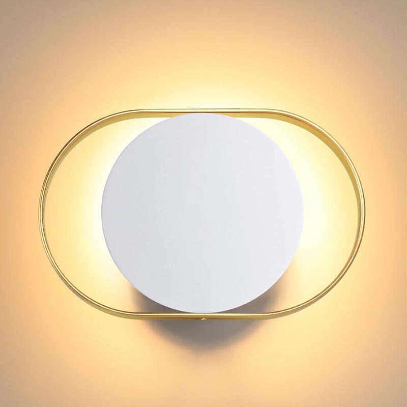 Бра Globo Ocular Sconce Oval White Золотой Белый в Ульяновске | Loft Concept 