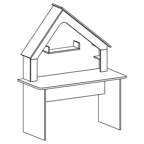 Письменный стол в детскую Tiny Town Desk в Ульяновске