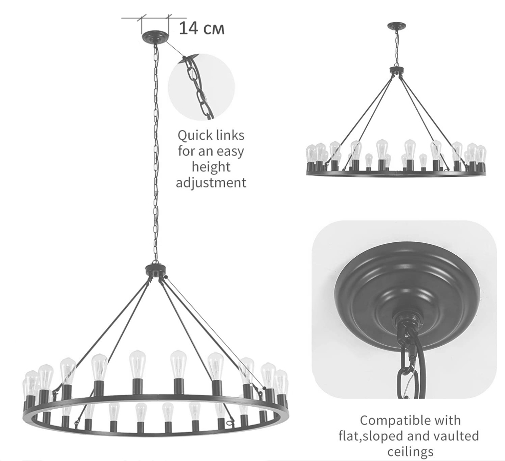 Люстра Camino Round Chandelier 18 Restoration Hardware  в Ульяновске