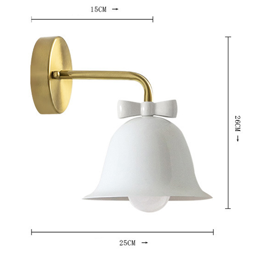 Бра Колокольчик Bell with Bow White Wall Lamp Белый в Ульяновске