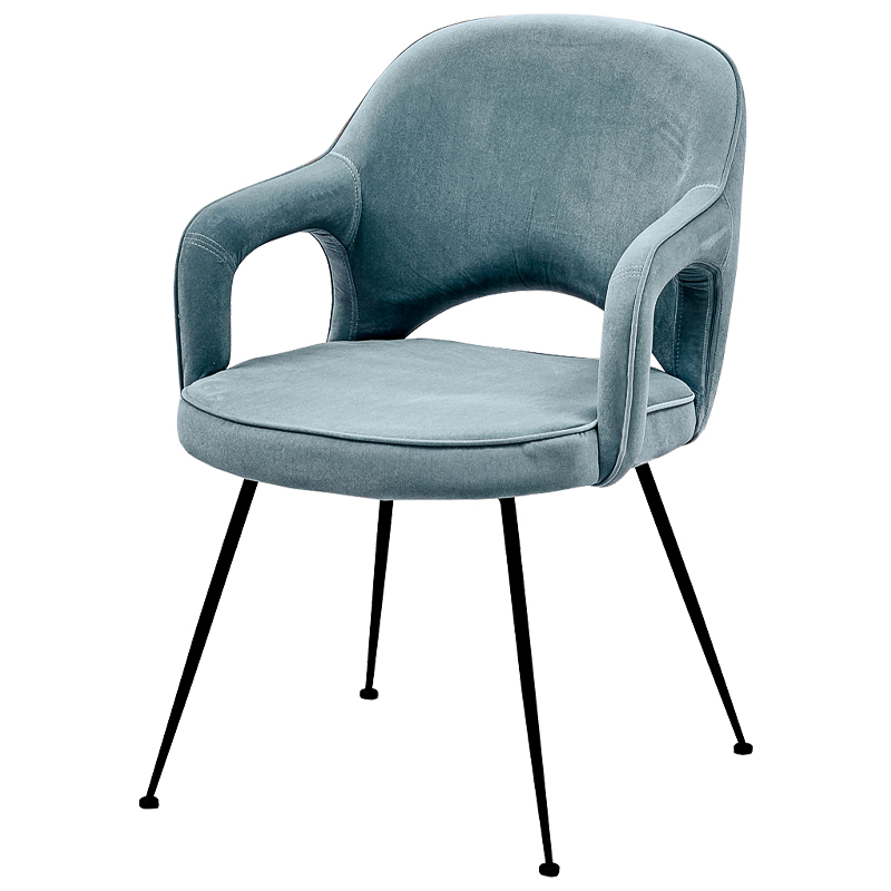 Стул Taube Stool Pastel Blue Голубой пастельный Черный в Ульяновске | Loft Concept 