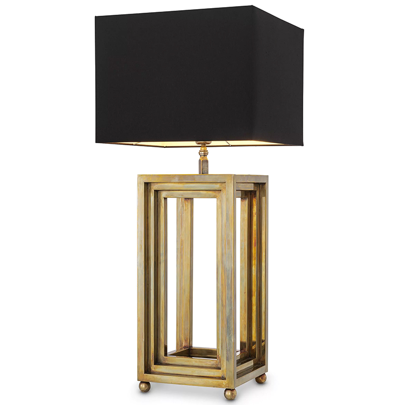 Настольная лампа Eichholtz Table Lamp Menaggio Винтажная латунь Черный Настольная лампа Eichholtz Table Lamp Menaggio Винтажная латунь Черный в Ульяновске | Loft Concept