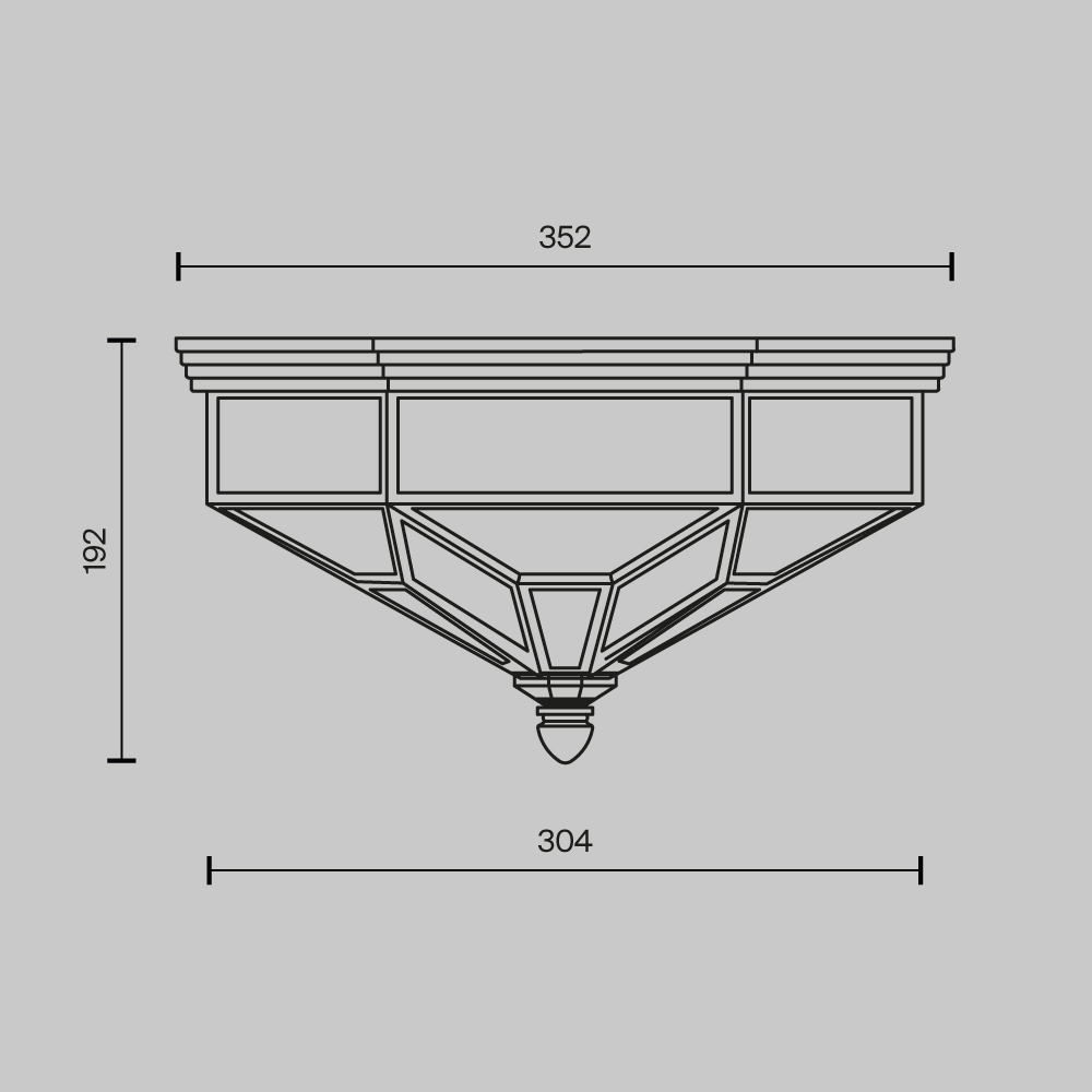 Потолочный светильник Zeil E27X3 в Ульяновске