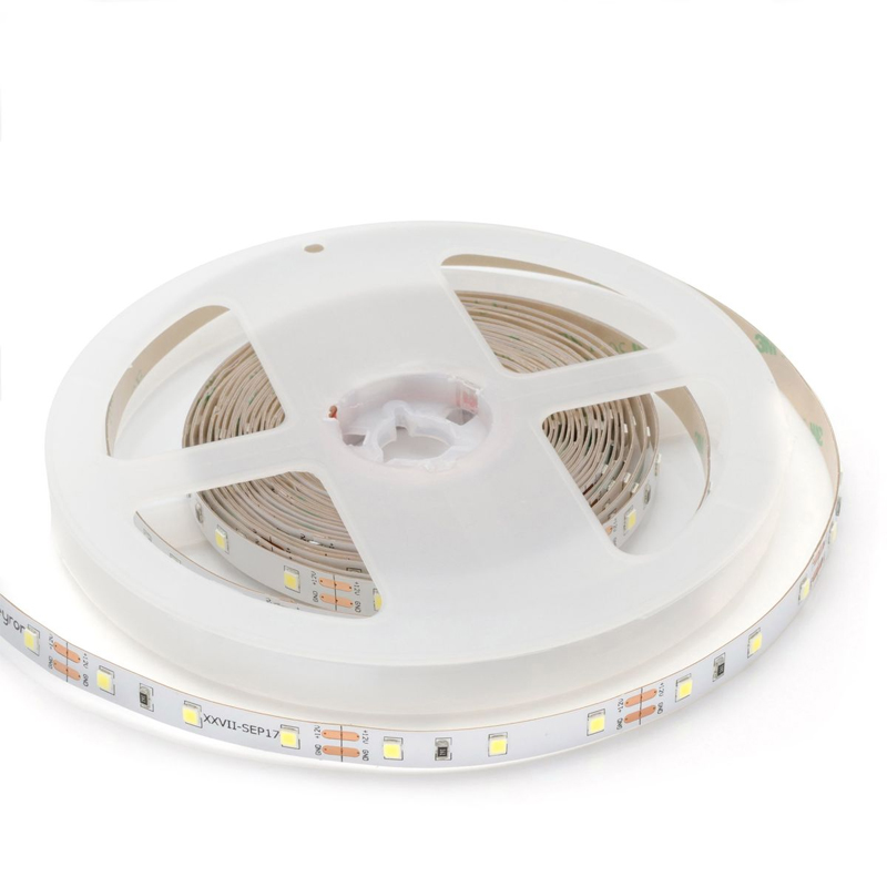 Комплект светодиодной ленты 4,8W/m 60LED/m 3528SMD холодный белый 5M Белый в Ульяновске | Loft Concept 