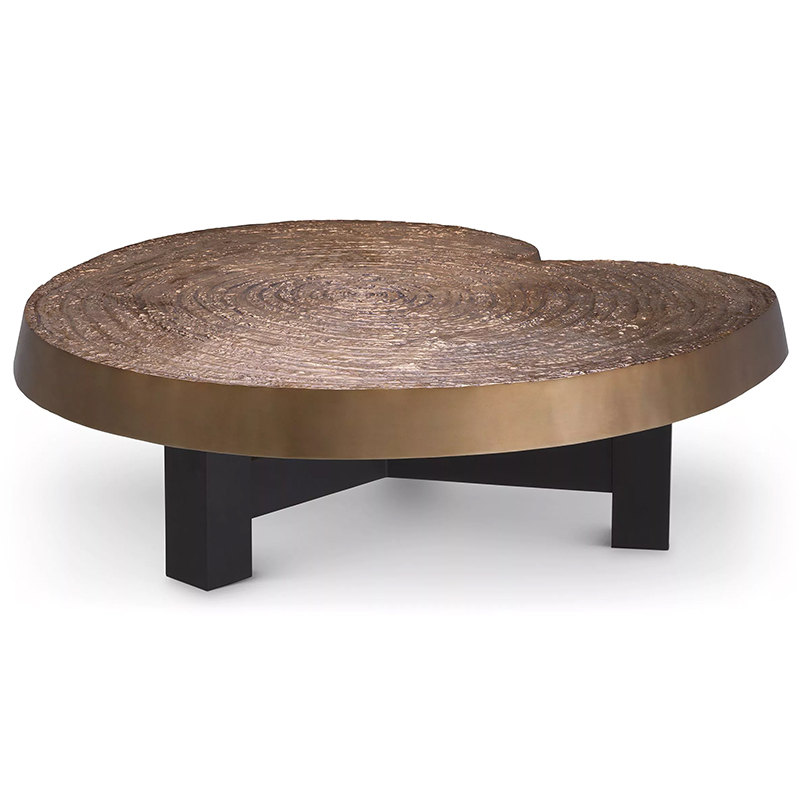 Кофейный стол Eichholtz Coffee Table Anabelle Черный Золотой в Ульяновске | Loft Concept 