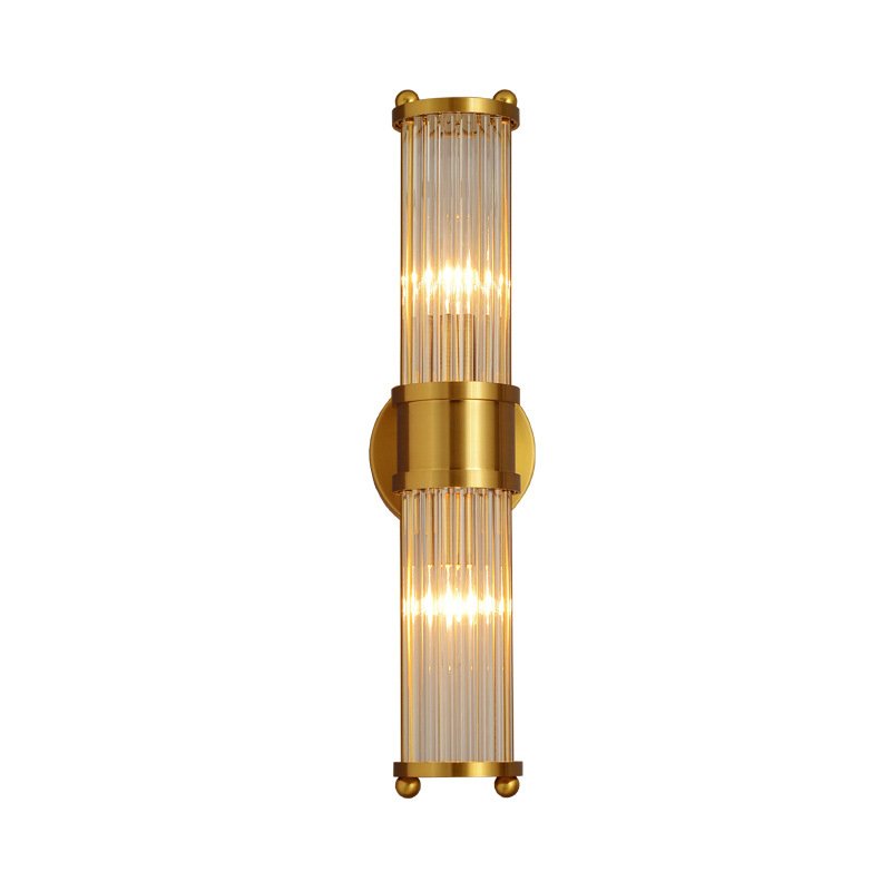 Ralph Lauren Бра Allen Double Light Brass Латунь Прозрачный (Transparent) в Ульяновске | Loft Concept 