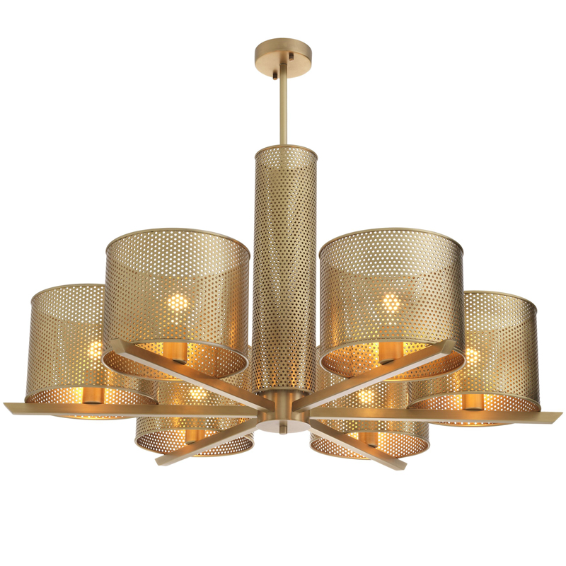 Люстра Eichholtz Chandelier Morrison Brass Латунь в Ульяновске | Loft Concept 