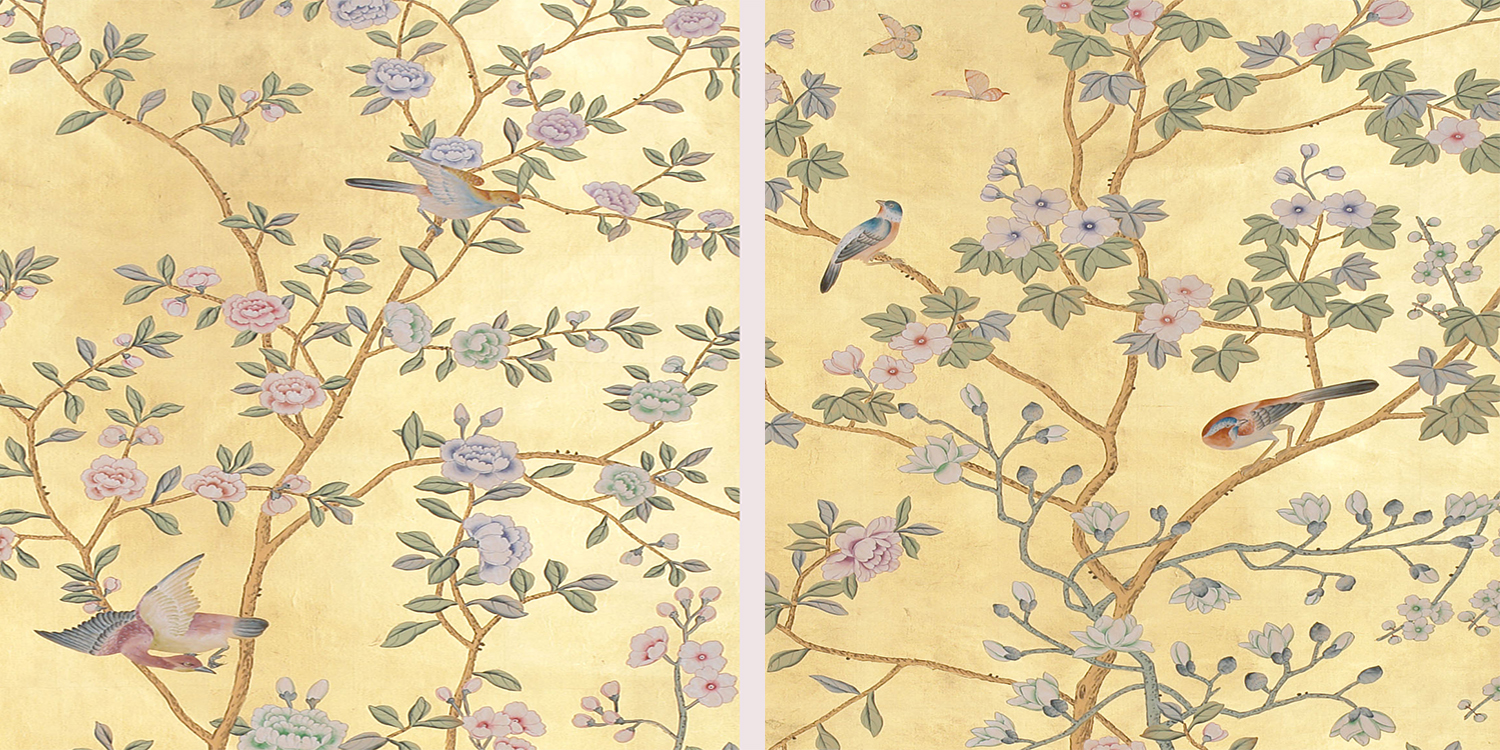 Обои ручная роспись Chatsworth Deep Rich Gold - фото №1