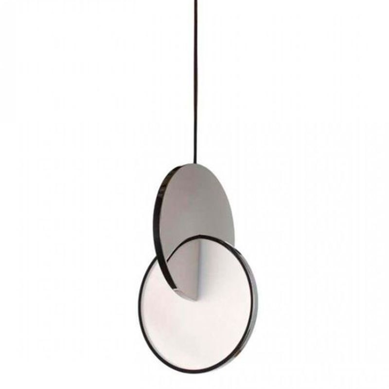 Подвесной светильник Eclipse Pendant Light Сhrome Хром Белый в Ульяновске | Loft Concept 