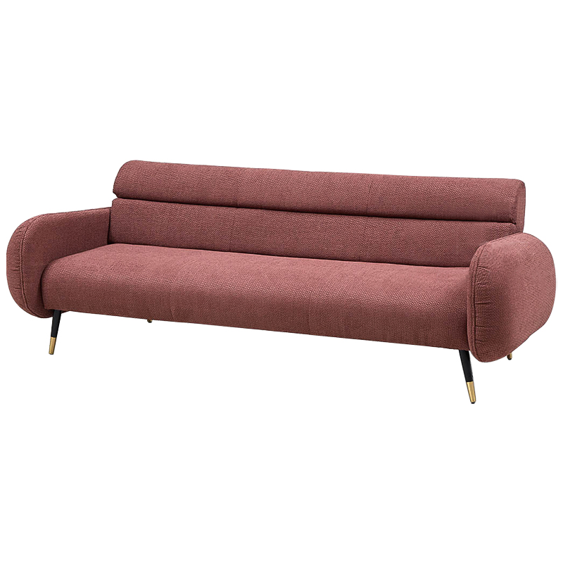 Диван Hebert Sofa Red L Красный Красный Черный Латунь в Ульяновске | Loft Concept 