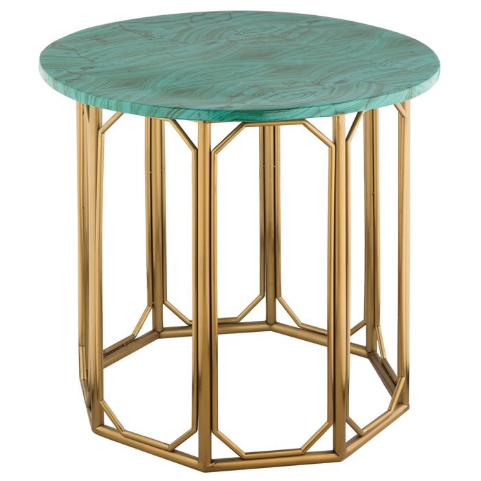 Malachite Modern Side Tables  Малахит (зеленый) Золотой в Ульяновске | Loft Concept 