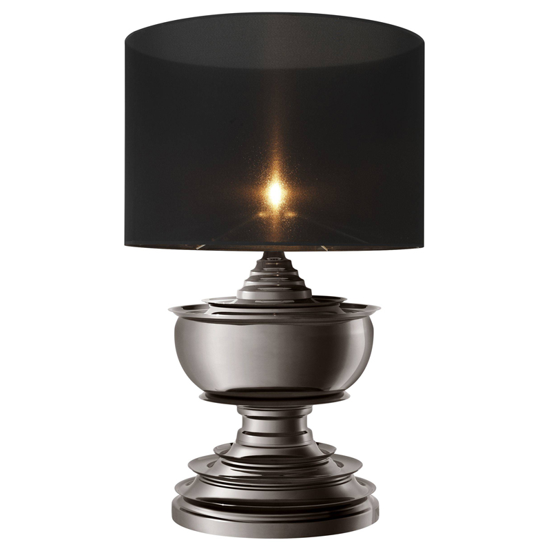 Настольная лампа Eichholtz Table Lamp Pagoda Black nickel Темный никель Черный в Ульяновске | Loft Concept 