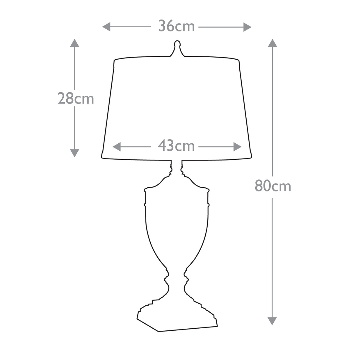 Настольная лампа со тканевым абажуром и прозрачным ребристым стеклянным основанием Quoizel в Ульяновске