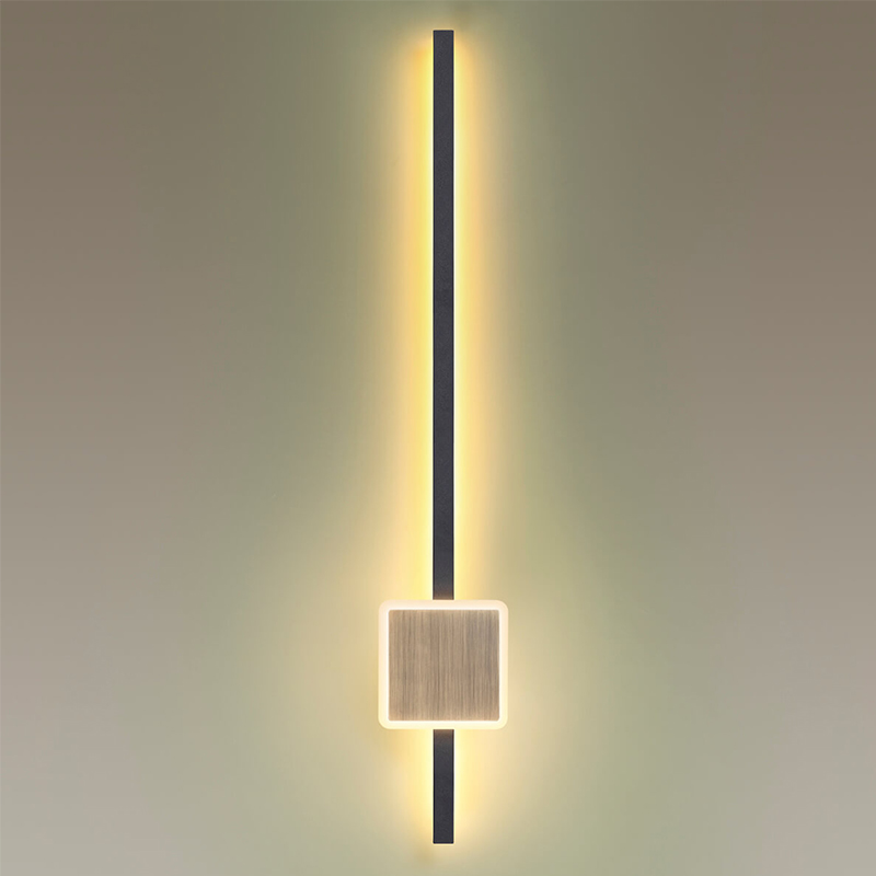 Бра Barrette Square Sconce 70 Черный Античная Бронза в Ульяновске | Loft Concept 