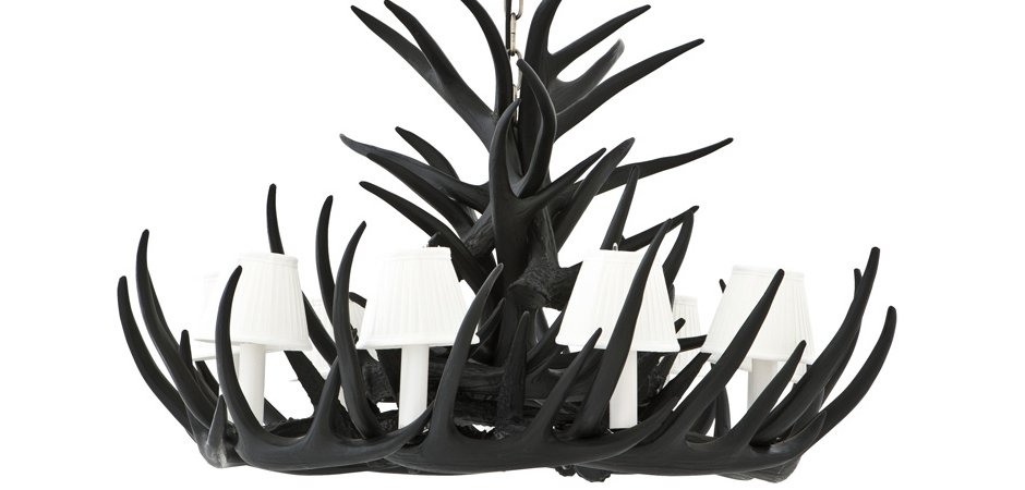 Люстра Eichholtz Chandelier Horn Highlands Black - Loft-Concept в Ульяновске