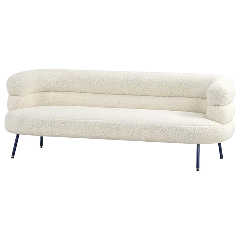 Диван Boyle White Boucle Sofa Белый Черный в Ульяновске | Loft Concept 