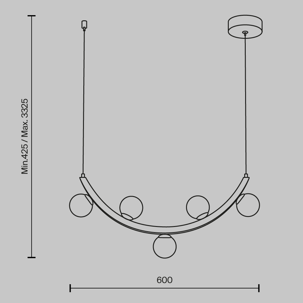 Люстра подвесная Ambre 3000К 12Вт в Ульяновске