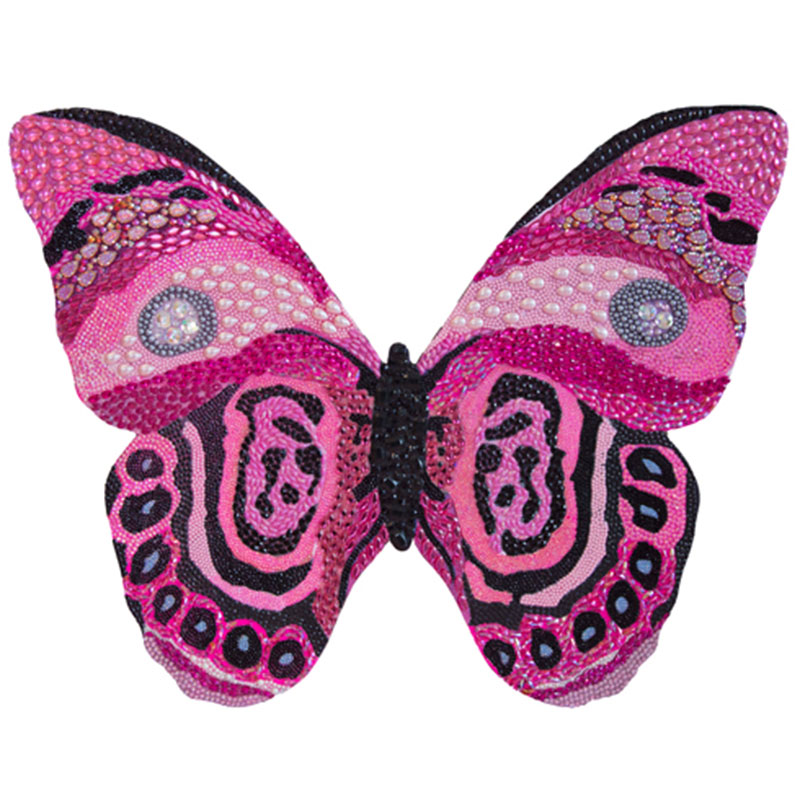 Картина “Pink and Black Bedazzled Butterfly Cut Out” Мульти в Ульяновске | Loft Concept 