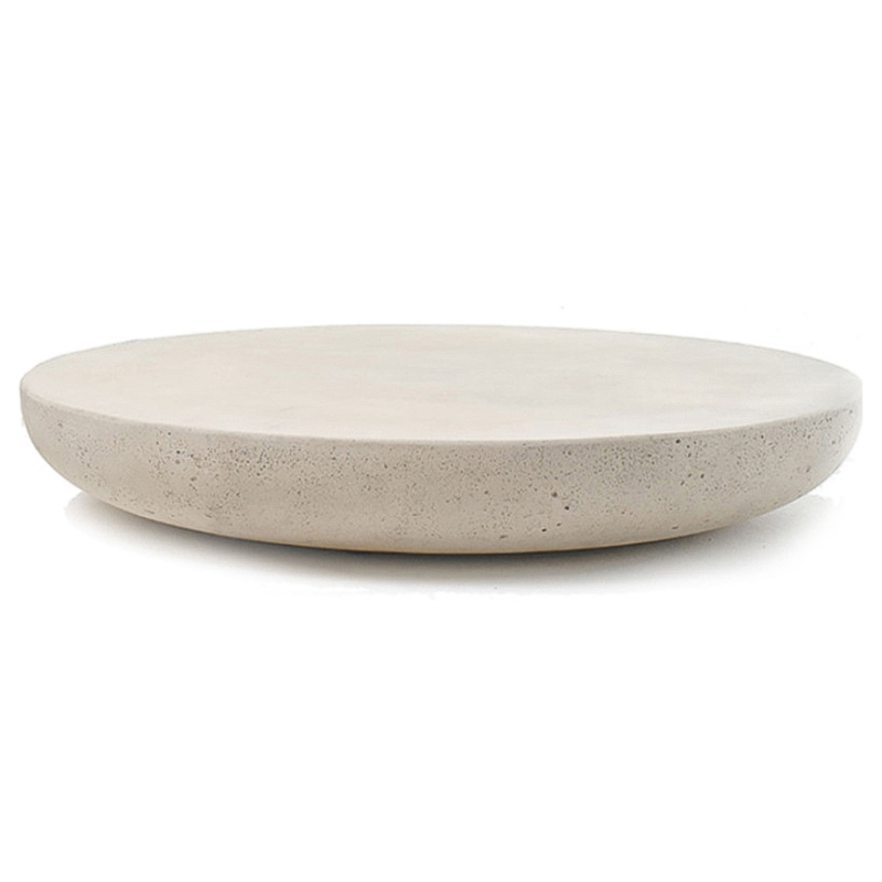 Кофейный стол Tori Round Travertine Coffee Table Бежевый в Ульяновске | Loft Concept 