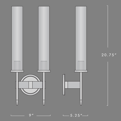 Бра Jonathan Browning ALOUETTE DOUBLE SCONCE в Ульяновске