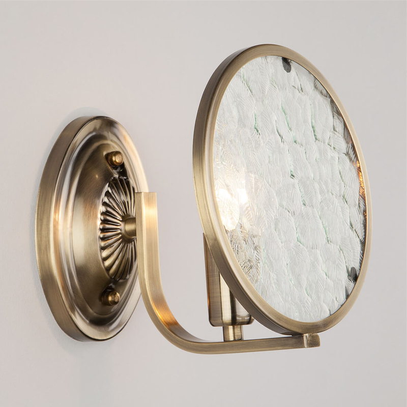 Бра Moibeal Sconce antique bronze Античная Бронза Прозрачный (Transparent) в Ульяновске | Loft Concept 