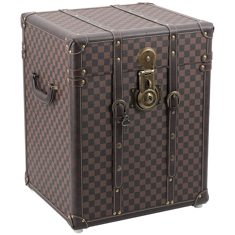 Сундук Louis Vuitton Design Wooden Chest Коричневый Латунь в Ульяновске | Loft Concept 