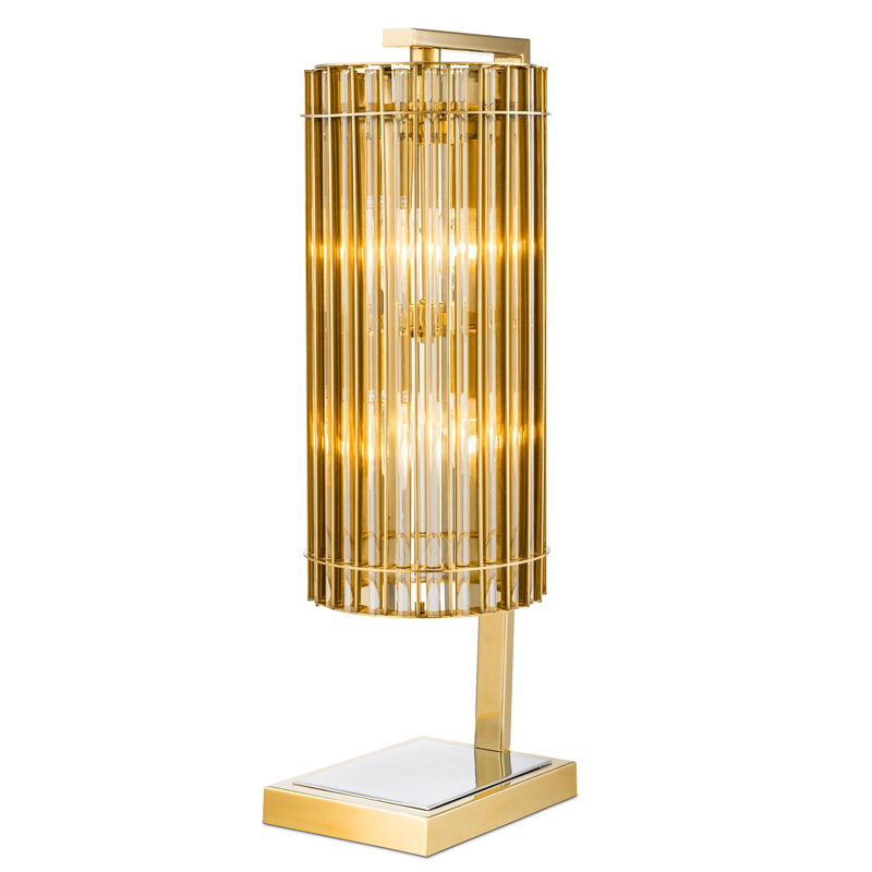 Настольная лампа Eichholtz Table Lamp Pimlico Gold Глянцевое золото Никель Золотой Шампань в Ульяновске | Loft Concept 