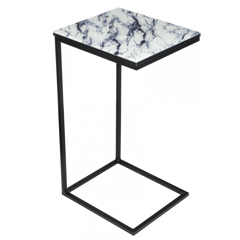 Приставной стол Zermatt Side Table white marble Белый Мрамор Bianco в Ульяновске | Loft Concept 