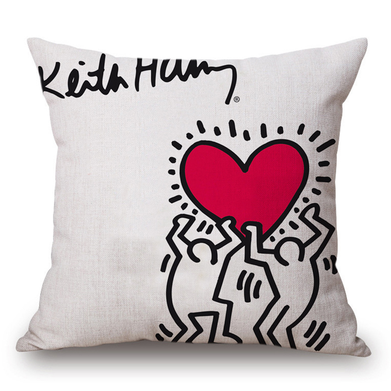 Подушка Keith Haring 11 Мульти в Ульяновске | Loft Concept 