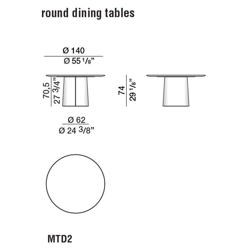 Дизайнерский круглый обеденный стол MATEO Dining Table в Ульяновске